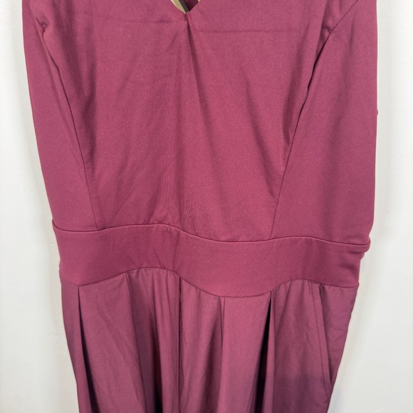 Halara Breezeful Backless Wide‎ Leg Quick Dry Jumpsuit Amaranth Size Medium - Picture 4 of 11